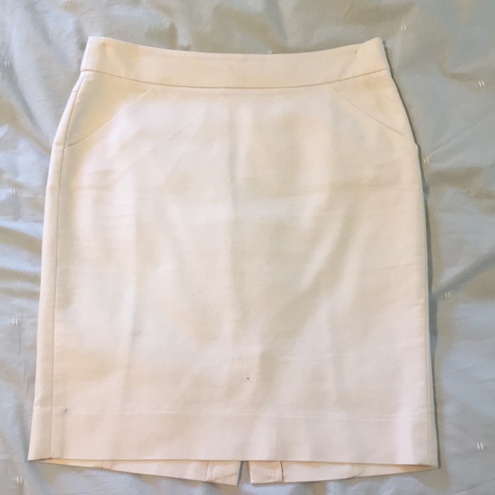 Khaki J. Crew Factory Pencil Skirt